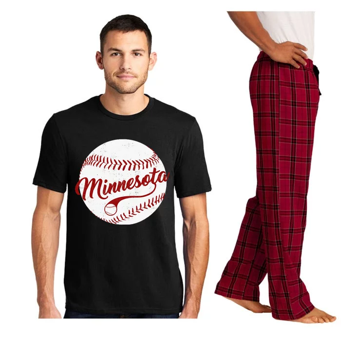 Baseball Minnesota Team Love Baseball National Pastime Pajama Set