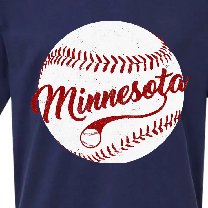 Baseball Minnesota Team Love Baseball National Pastime Sueded Cloud Jersey T-Shirt