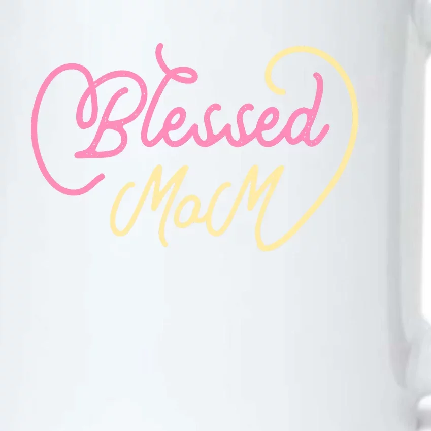 Blessed Mom T Black Color Changing Mug