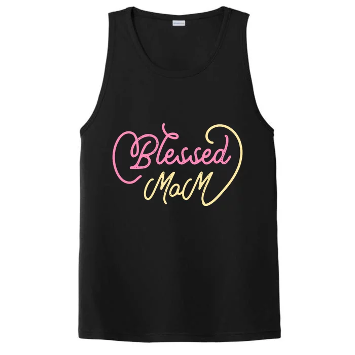 Blessed Mom T Performance Tank