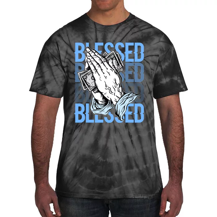 Blessed Matching To Shoe 1 Unc Toe Tie-Dye T-Shirt