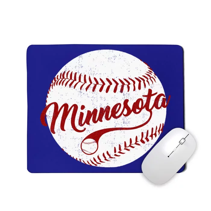 Baseball Minnesota Team Love Baseball National Pastime Mousepad