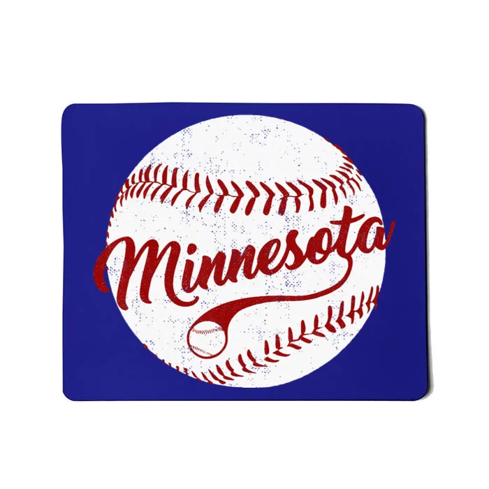 Baseball Minnesota Team Love Baseball National Pastime Mousepad