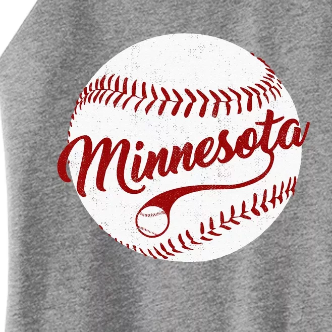 Baseball Minnesota Team Love Baseball National Pastime Women’s Perfect Tri Rocker Tank