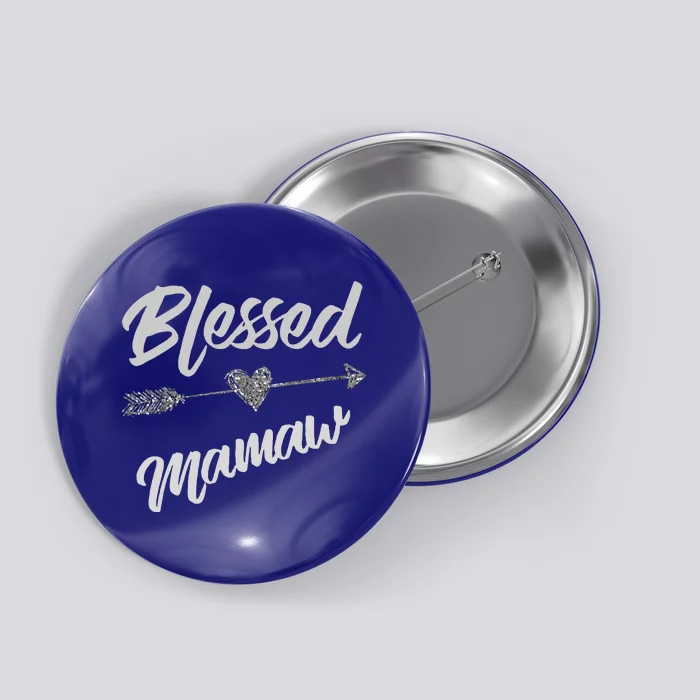 Blessed Mamaw Thanksgiving Funny Mother & Wife Gift Button