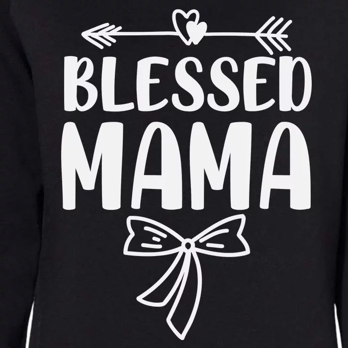 Blessed Mama Tee For Women Funny Mama Gifts Womens California Wash Sweatshirt