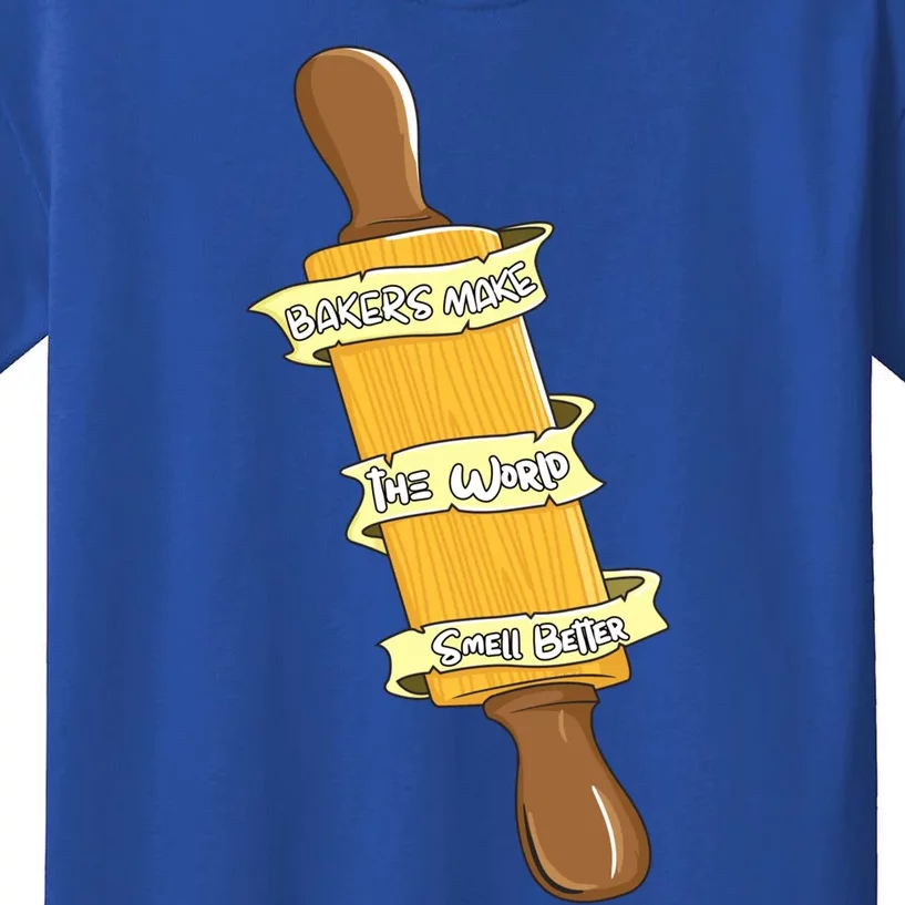 Bakers Make The World Smell Better Baking Baker Pastry Chef Gift Kids T-Shirt