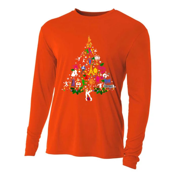 Broadway Musical Theatre Christmas Tree Funny Xmas Gift Cooling Performance Long Sleeve Crew