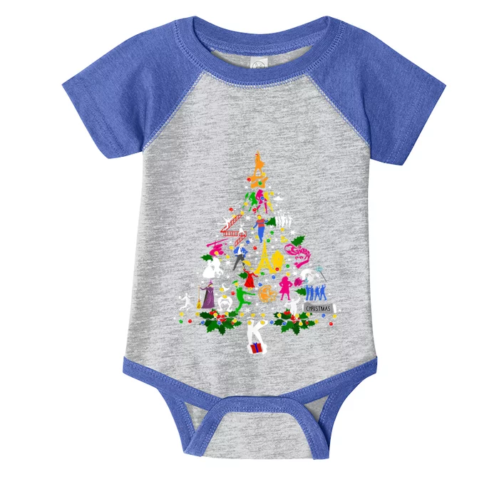 Broadway Musical Theatre Christmas Tree Funny Xmas Gift Infant Baby Jersey Bodysuit