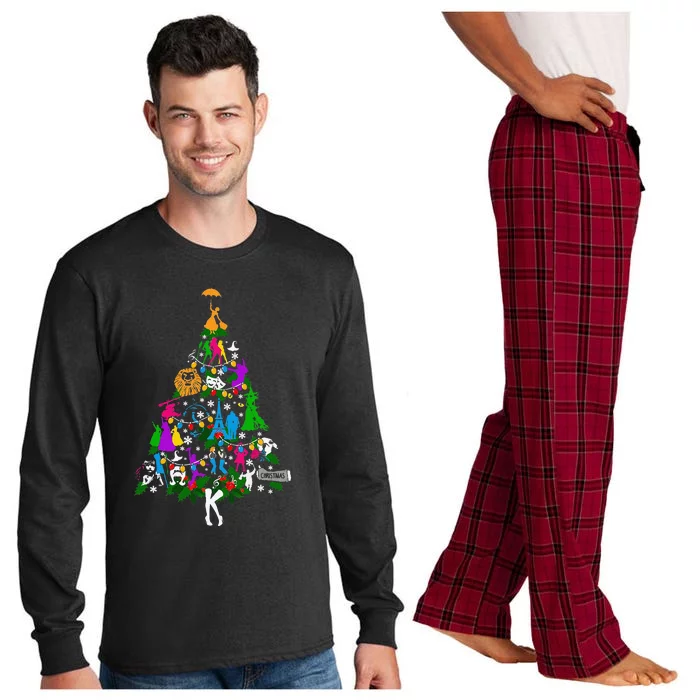 Broadway Musical Theater Christmas Tree Long Sleeve Pajama Set