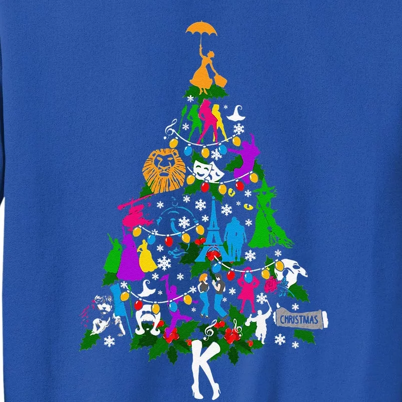 Broadway Musical Theater Christmas Tree Tall Sweatshirt