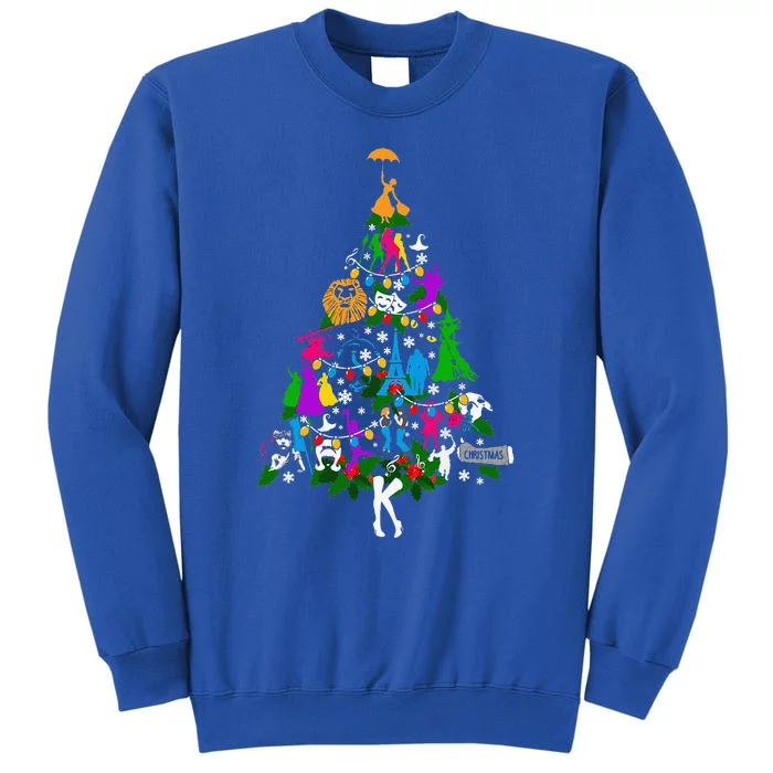 Broadway Musical Theater Christmas Tree Tall Sweatshirt