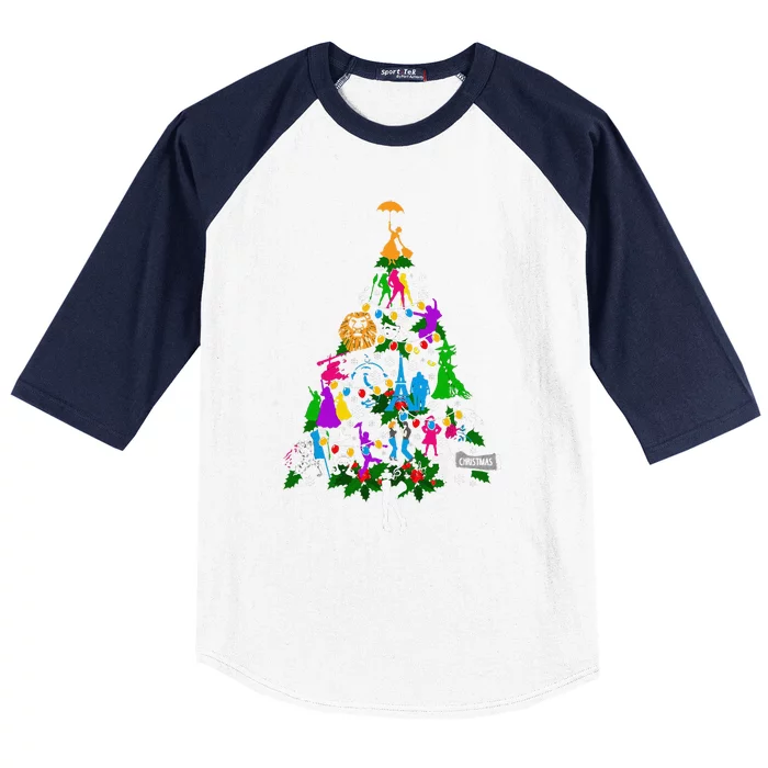 Broadway Musical Theater Christmas Tree Baseball Sleeve Shirt