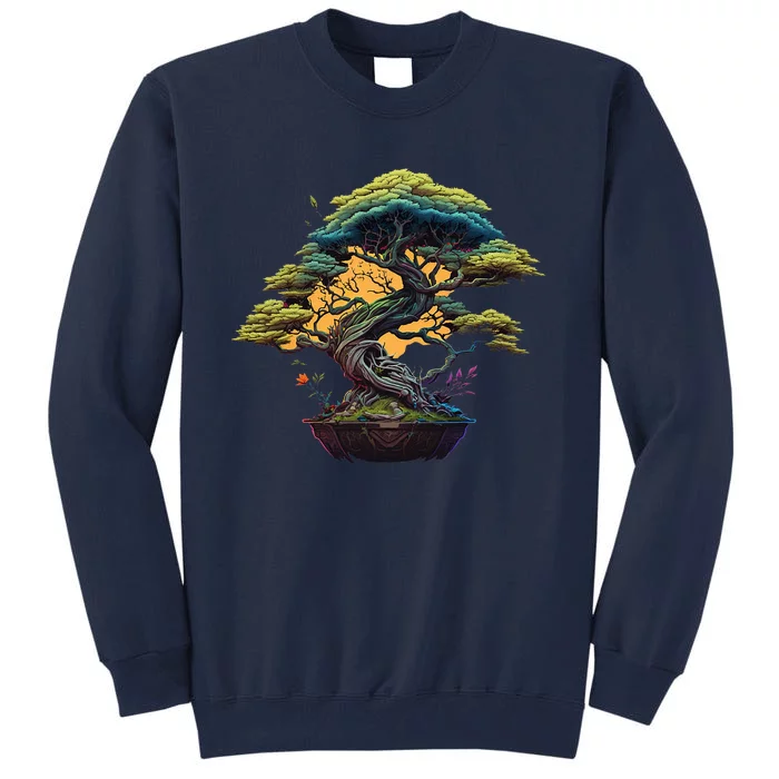 Bonkei Miniature Tree On Japanese Bonsai Tree Tall Sweatshirt