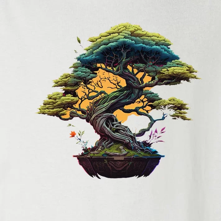 Bonkei Miniature Tree On Japanese Bonsai Tree Toddler Long Sleeve Shirt