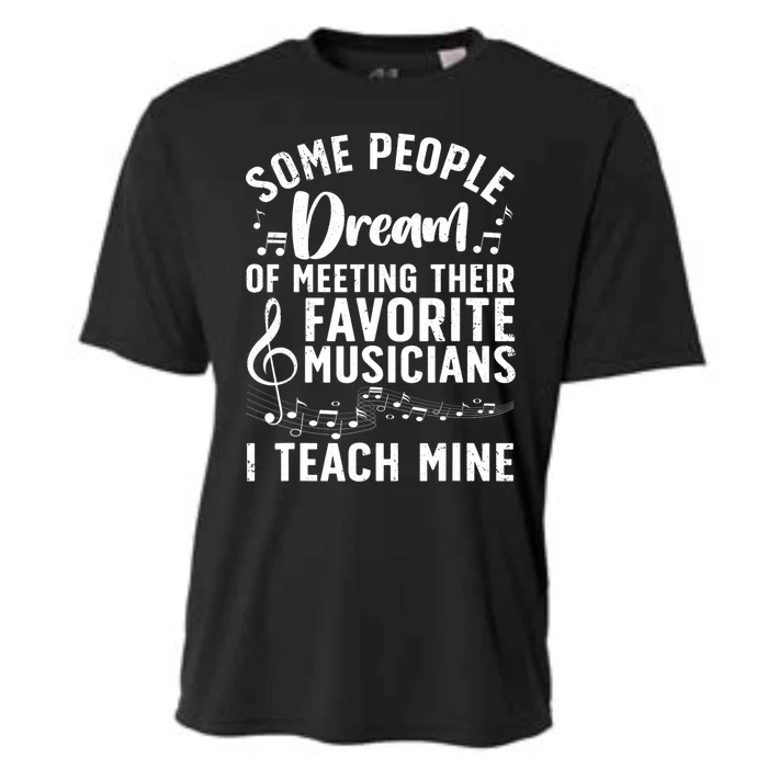 Best Music Teacher For Men Women Musician Band Piano Teacher Cooling Performance Crew T-Shirt