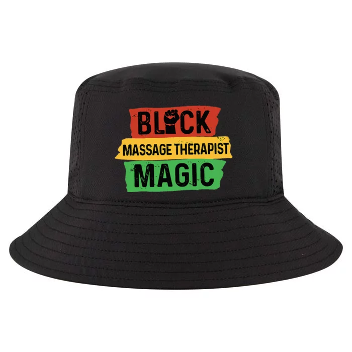 Black Massage Therapist Magic Afrocentric Massage Therapy Cool Comfort Performance Bucket Hat