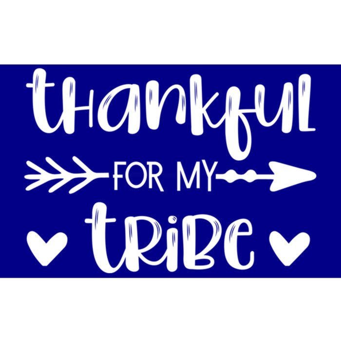 Blessed Mom Thankful My Tribe Family Friends Hearts Quote Gift Bumper Sticker