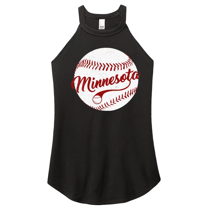 Baseball Minnesota Team Love Twin City National Pastime Men Women’s Perfect Tri Rocker Tank