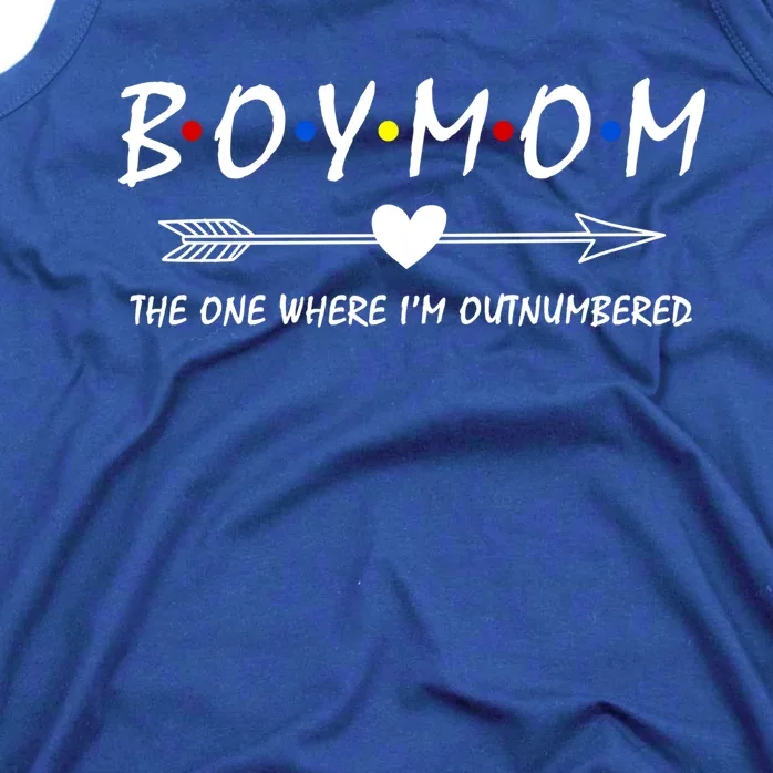 Boy Mom The One Where Im Outnumbered Mama Mom Of Meaningful Gift Tank Top