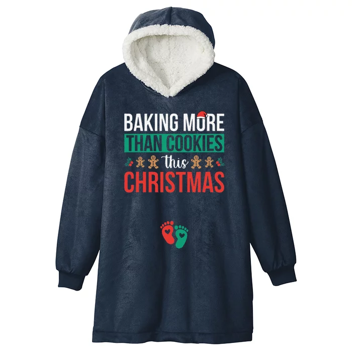 Baking More Than Cookies This Christmas Pregnancy Announce Hooded Wearable Blanket