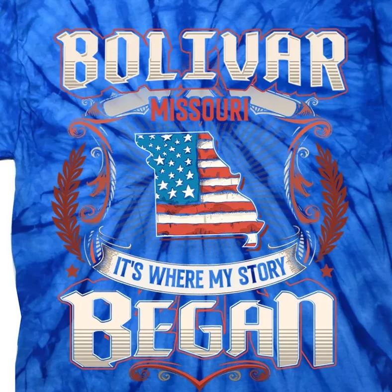 Bolivar Missouri Usa Flag 4th Of July Meaningful Gift Tie-Dye T-Shirt