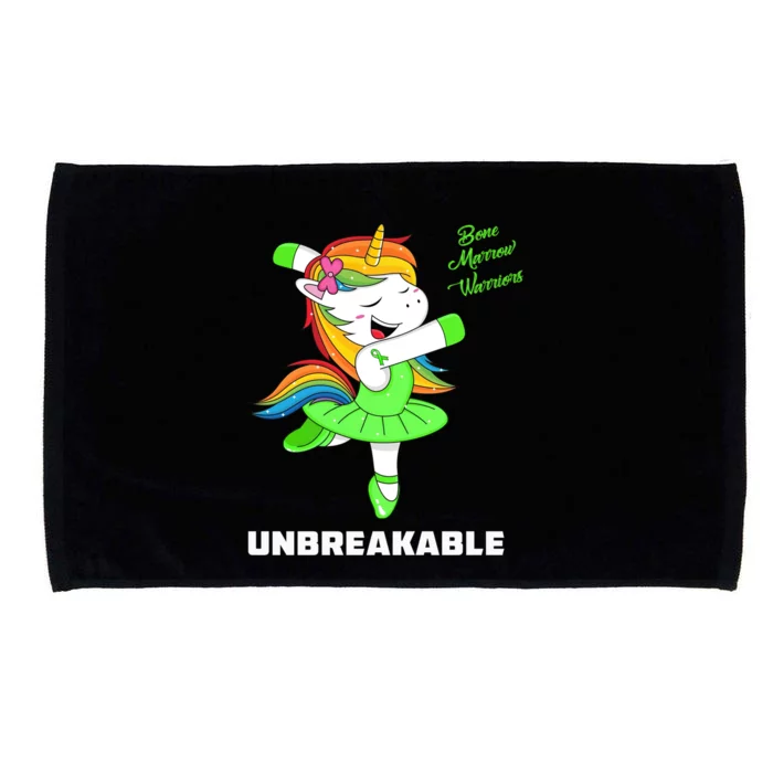 Bone Marrow Unicorn Unbreakable Bone Marrow Warrior Awarenes Gift Microfiber Hand Towel