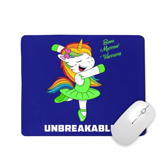 Bone Marrow Unicorn Unbreakable Bone Marrow Warrior Awarenes Gift Mousepad