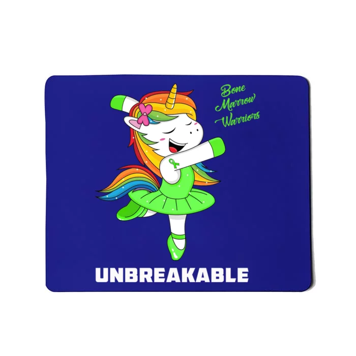 Bone Marrow Unicorn Unbreakable Bone Marrow Warrior Awarenes Gift Mousepad