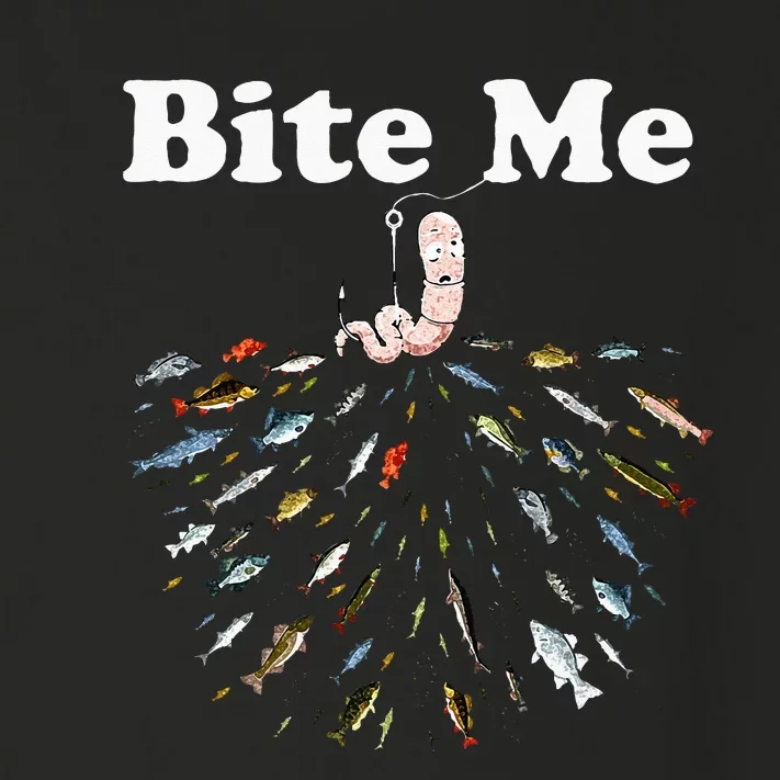 Bite Me Unique Fishing Gift For Fishing Lovers Toddler Long Sleeve Shirt