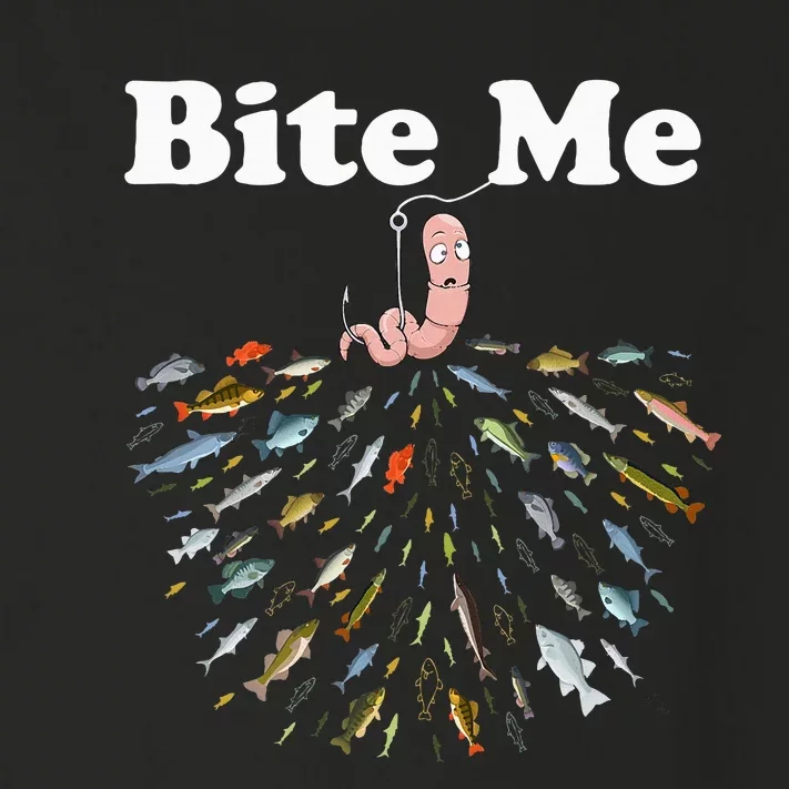 Bite Me Unique Fishing Gift For Fishing Lovers Toddler Long Sleeve Shirt