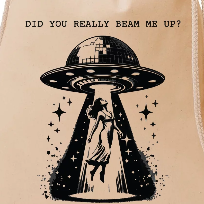 Beam Me Up 90s Retro Drawstring Bag