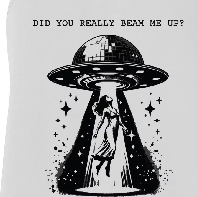 Beam Me Up 90s Retro Women's Racerback Tank