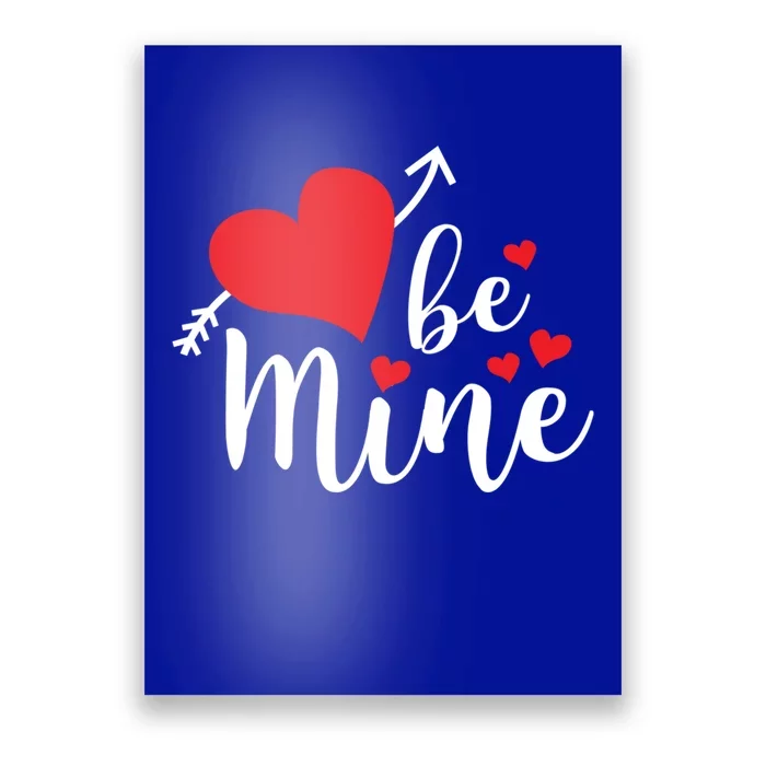 Be Mine Valentine's Day Cute Heart Gift Poster