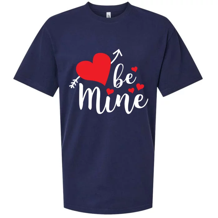 Be Mine Valentine's Day Cute Heart Gift Sueded Cloud Jersey T-Shirt