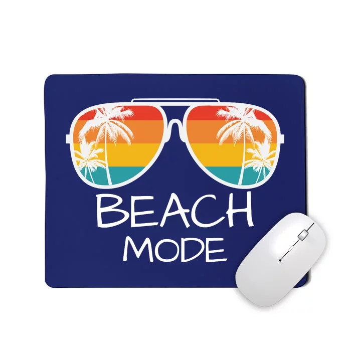 Beach Mode Vacy Mode Beach Life Vintage Sunset Beach Trip Mousepad