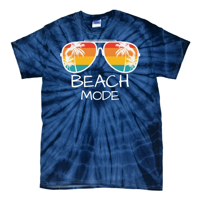 Beach Mode Vacy Mode Beach Life Vintage Sunset Beach Trip Tie-Dye T-Shirt