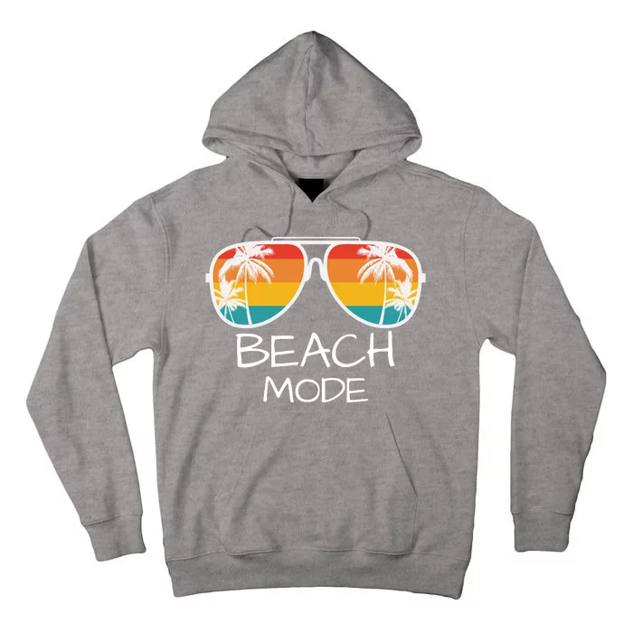 Beach Mode Vacy Mode Beach Life Vintage Sunset Beach Trip Tall Hoodie