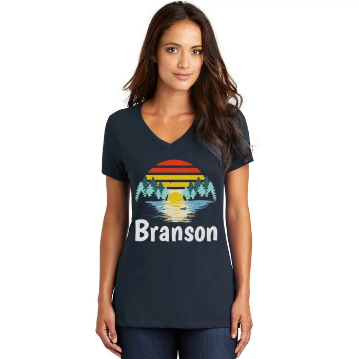 Branson Missouri Vacation Family Group Women's V-Neck T-Shirt