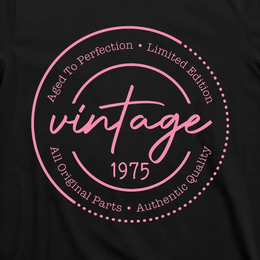 Birthday Mom Vintage 1975 Birthday Mom Gift 48th Birthday T-Shirt