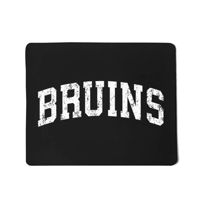 Bruins Mascot Vintage Athletic Sports Name Mousepad