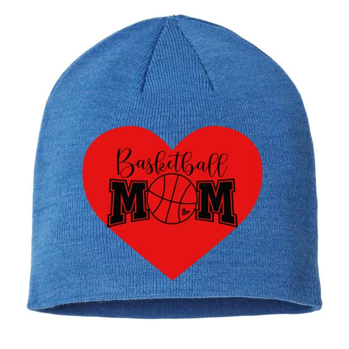 Basketball Mom Valentines Day Gift For Mothers Basketball Gift 8 1/2in Sustainable Knit Beanie