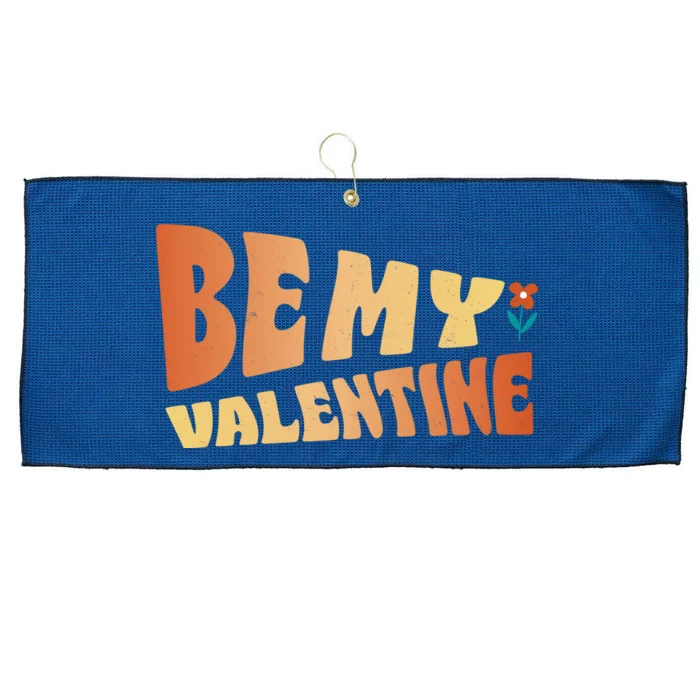 Be My Valentine Floral Cute Gift Large Microfiber Waffle Golf Towel