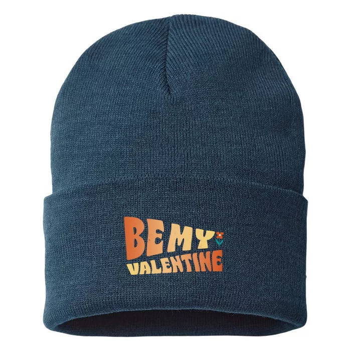 Be My Valentine Floral Cute Gift Sustainable Knit Beanie