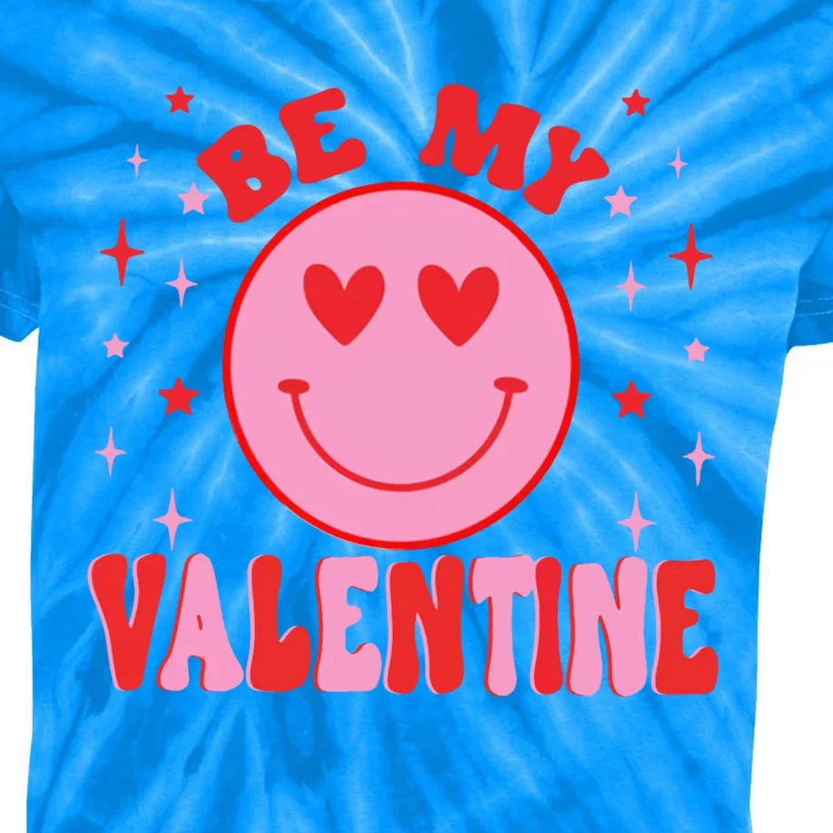 Be My Valentine's Heart Gift Kids Tie-Dye T-Shirt