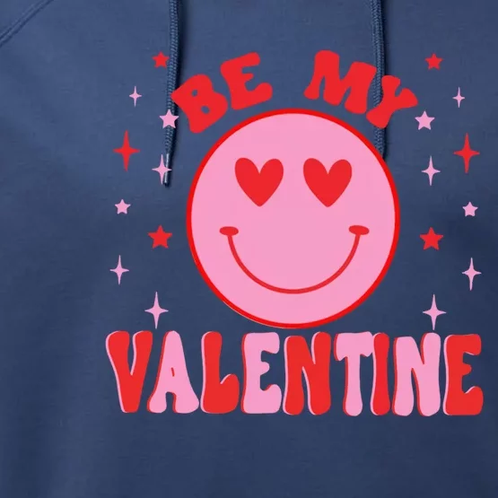 Be My Valentine's Heart Gift Performance Fleece Hoodie