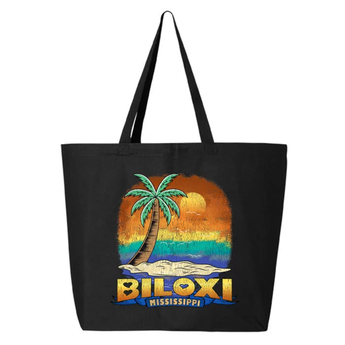 Biloxi Mississippi Vintage Distressed Souvenir 25L Jumbo Tote