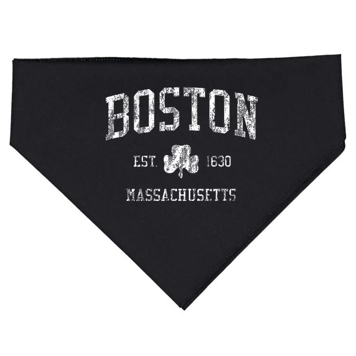 Boston Ma Vintage Shamrock Sports USA-Made Doggie Bandana