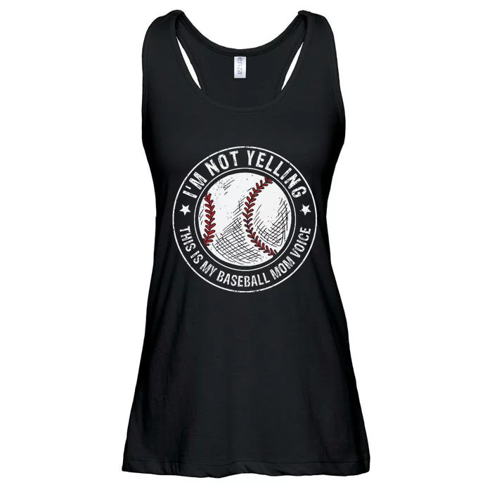 Baseball Mom Voice Funny Baseball Mama Mother's Day Ladies Essential Flowy Tank