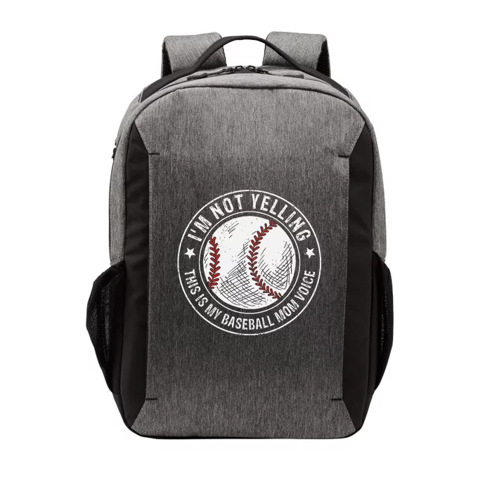 Baseball Mom Voice Funny Baseball Mama Mother's Day Vector Backpack